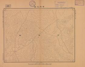 【现代喷绘工艺品】黑龙江《中洪花吉》附近图（1931年制图）一比十万