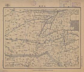 【现代喷绘工艺品】江苏省《沙河镇》2附近图（含东海、赣榆部分区域）（1933至1935年制图）一比五万 字迹模糊请务必认准再购买