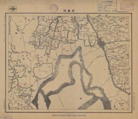 【现代喷绘工艺品】江苏省《宝应城》附近图（含淮安、宝应部分区域）（1933至1935年制图）一比五万 字迹模糊请务必认准再购买