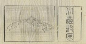【现代喷绘工艺品】奉天省《开原县图》 光绪二十年（1894）制图 40×80厘米