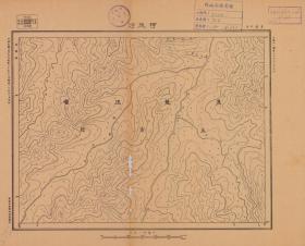 【现代喷绘工艺品】黑龙江《阿延河》附近图（1931年制图）一比十万