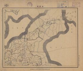 【现代喷绘工艺品】江苏省《涂家沟》附近图（1933至1935年制图）一比五万 字迹模糊请务必认准再购买