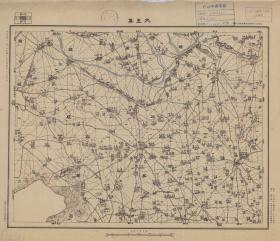 【现代喷绘工艺品】江苏省《大王集》附近图（含邳县、铜山、睢宁部分区域）（1933至1935年制图）一比五万 字迹模糊请务必认准再购买