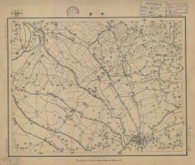 【现代喷绘工艺品】江苏省《阜宁》附近图（含涟水、阜宁部分区域）（1933至1935年制图）一比五万 字迹模糊请务必认准再购买