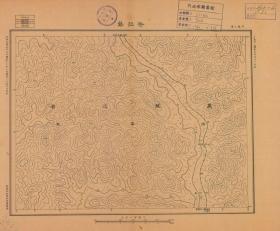 【现代喷绘工艺品】黑龙江《哈拉苏》附近图（1931年制图）一比十万