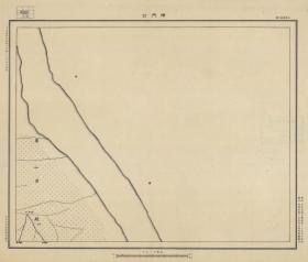 【现代喷绘工艺品】江苏省《神门口》附近图（含东台部分区域）（1932至1945年制图）一比五万 字迹模糊请务必认准再购买