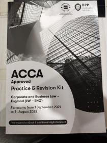 二手正版 ACCA Corporate and Business Law-England (LW-ENG) Practice 公司法与商法  9781509739042