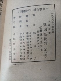 凯因斯批判