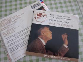 古典CD 勃拉姆斯作品    -----  海顿变奏曲     狂想曲（女中音）  瓦格纳作品  ----  齐格弗里德田园