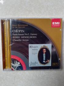古典音乐  CD     肖邦   门德尔松 等钢琴作品      （阿劳演奏）