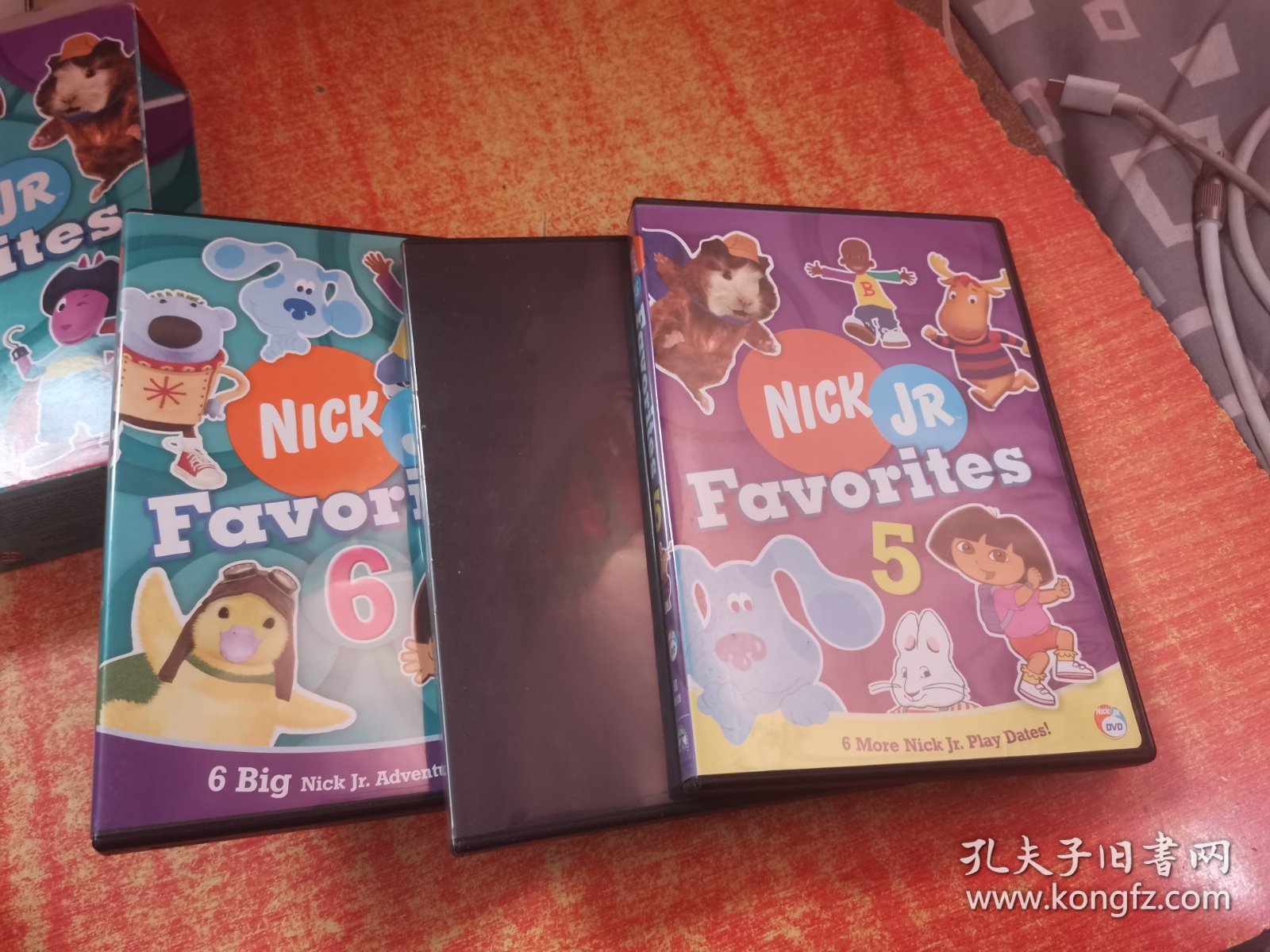 DVD 光盘 3碟  NICK JR FAVORITES  4-6