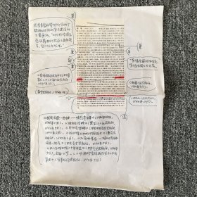 著名记者 原中国外文局副局长 穆欣 亲笔校改稿一页