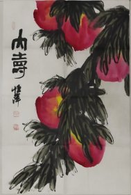 E031 国画花鸟条幅 大寿 60x45