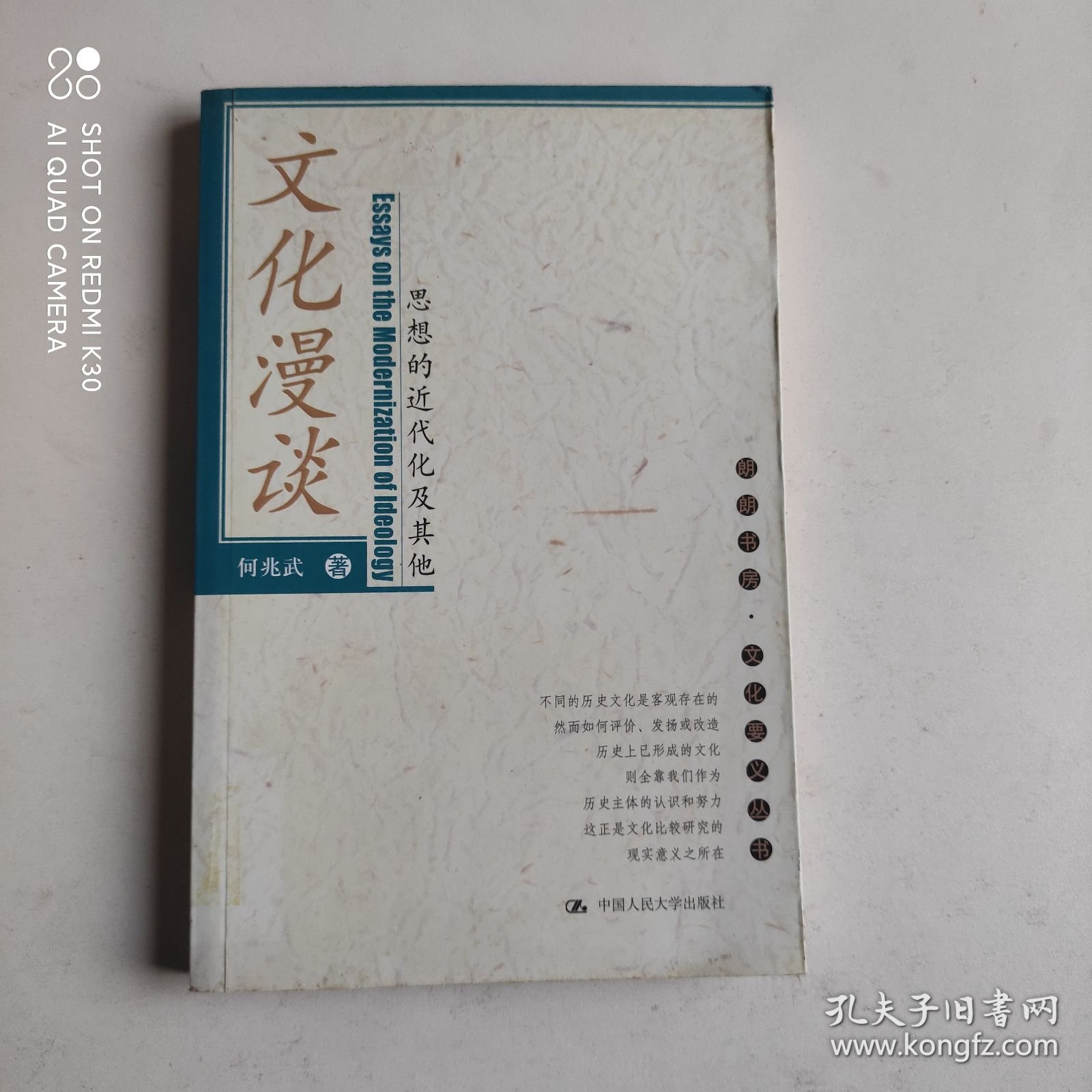 文化漫谈：思想的近代化及其他