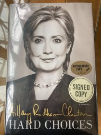 希拉里签名版《艰难抉择》Hillary signed《Hard choices 》