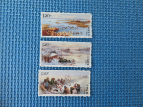2020年2020-22《查干湖》特种邮票：一套邮票