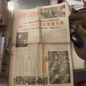 中国青年报：1992年10月13日（中共十四大在京隆重开幕）【4版全】