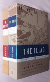 The Iliad + The Odyssey 《伊利亚特》+《奥德赛》（2册合售 国外进口正版书 毛边书）