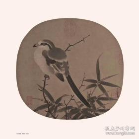 宋画小品经典（原作原大120张活页40*40厘米 宋代山水小品画 花鸟小品画 人物小品画 古代名家 南宋 北宋：赵佶-腊梅双禽图，戴胜图等。李大忠-秋葵图。易元吉-猿猴摘果图。李蒿-花篮图。宋汝志-雏雀图。陈可久-春溪水族图等等）