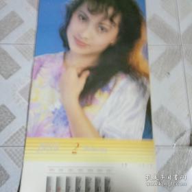 1989年美女泳装明星挂历 风采 全13张,清货了,多买多优惠,王到十本以上最多可打五折