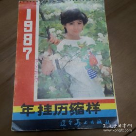 1987年美女挂历缩样   卡板大袋外面