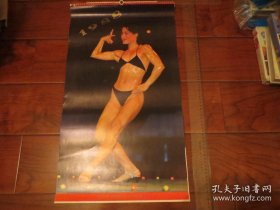 1988美女泳装健美挂历 13全，