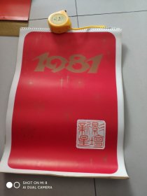 1981年挂历:影坛新星（全13张 刘佳 陈冲 徐敏 张力维 刘晓庆 李秀明  张金玲 程晓英 李仁堂 赵娜 王丹凤 宋晓英）