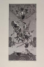 白俄罗斯—Sidorenko Gleb 《缪斯女神》铜版画藏书票原作精品收藏