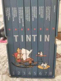 The Adventures of Tintin：Collector's Gift Set 丁丁历险记英文版，精装珍藏版，8册齐全。