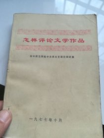 怎样评论文学作品