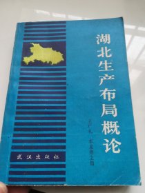 湖北生产布局概论  1989年1版1印