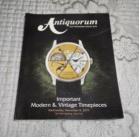 Antiquorum Improtant Modern & Vintage Timepieces、December 8 2010 New York