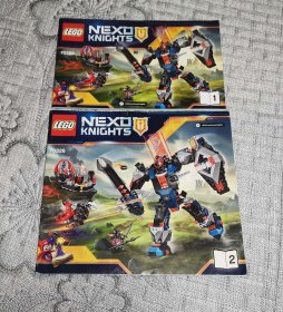 LEGO NEXD KNIGHTS 70326 1 2 两册合售