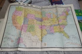 美国地图 (1994年版地图、交通旅游导游游览图)