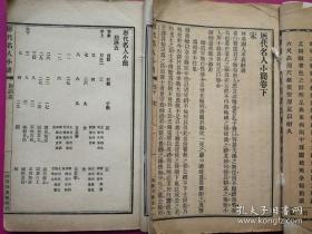 民国商务印书馆排印《历代名人小简》卷上、下二册全，共收从汉-元帝王将相、才子名流往来书信