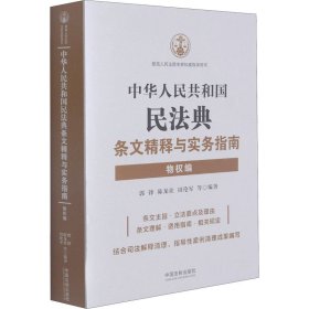 中华人民共和国民法典条文精释与实务指南：物权编