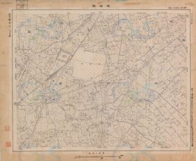 【提供资料信息服务】民国22年1933年浙江省杭州市上城区笕桥街道《笕桥镇街道图2张》（原图高清复制）民国杭县笕桥镇老地图街道城市街道笕桥杨家庙老地图老城区街道图老城厢图街道分布图古建筑寺庙河道遗址分布地图民国笕桥镇老地图
