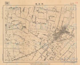 【提供资料信息服务】【复制品】民国25年1936年上海市松江区县《枫泾镇街道图》民国上海松江枫泾镇老地图老城区街道图老城厢图街道分布图古建筑寺庙河道遗址分布地图