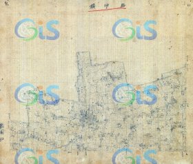 【提供资料信息服务】【复制品】民国27年1938年浙江省嘉兴市海宁市硖石镇路仲古镇《路仲古镇街道地图》民国海宁路仲镇老地图老城区街道图老城厢图街道分布图古建筑寺庙河道遗址分布地图