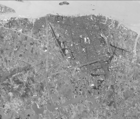 【复制品】6070六七十年代1965年浙江省温州市《温州市区老卫星图》温州老地图温州老卫星图老城区街道影像图地图老航拍图老地图温州街道老地图老城区街道图老城厢图街道分布图古建筑寺庙河道遗址分布地图
