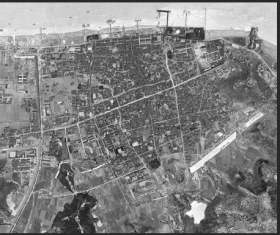 【复制品】6070六七十年代1965年浙江省台州市《台州市区老卫星图》台州老地图台州老卫星图老城区街道影像图地图老航拍图老地图台州街道老地图老城区街道图老城厢图街道分布图古建筑寺庙河道遗址分布地图