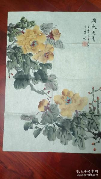 清理箱底存货 花鸟画一幅