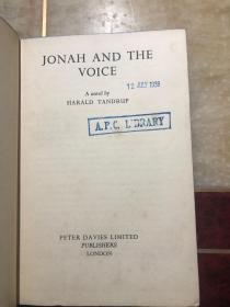 民国时期外国书 JONAH AND THE VOICE  1937年版 精装本 HARALD TANDRUP