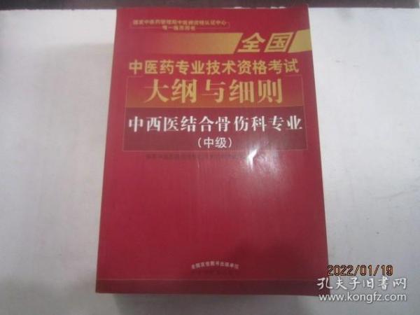 全国中医药职称考试2017 中西医结合骨伤科专业（中级）