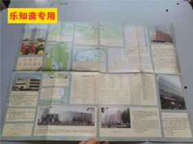 济南市交通旅游图1992年版济南市郊区汽车路线图