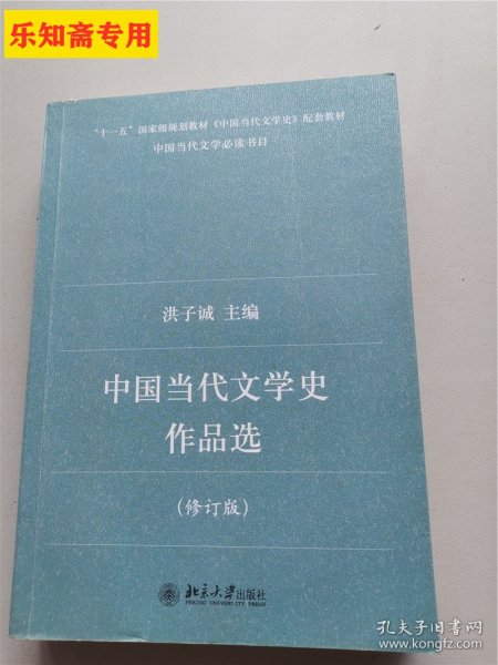 中国当代文学史作品选