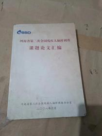 河南省第二次全国残疾人抽样调查课题论文汇编