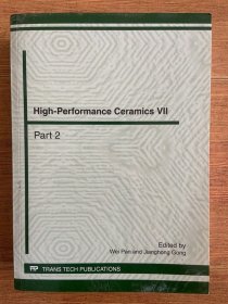 High-Performance Ceramics Vll Part 2(高性能陶瓷Vll第1部分)