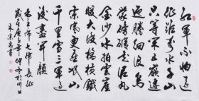 【九年老店，六千好评】【取自本人 终身保真】山东舜源书画艺术院院士，当代书法名家朱老师亲笔手写行书书法作品《七律长征》SF5773