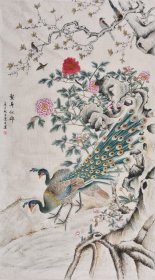 【精品工笔画推荐】山东工笔画名家陈老师手绘工笔花鸟画作品《繁华似锦》HN16409